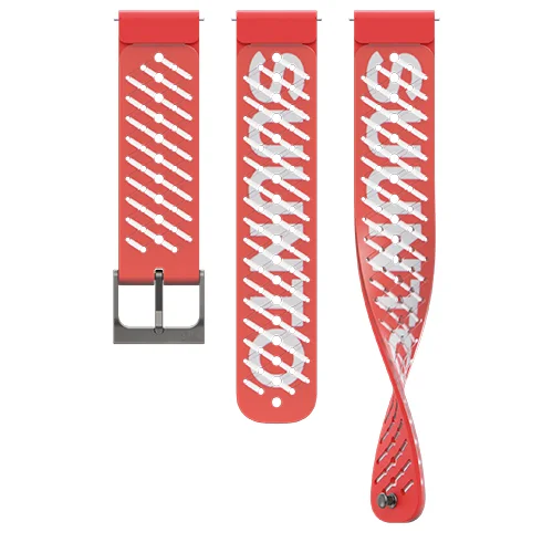 Suunto 22mm Athletic 5 Silikon Kordon Lava Red SS050962000